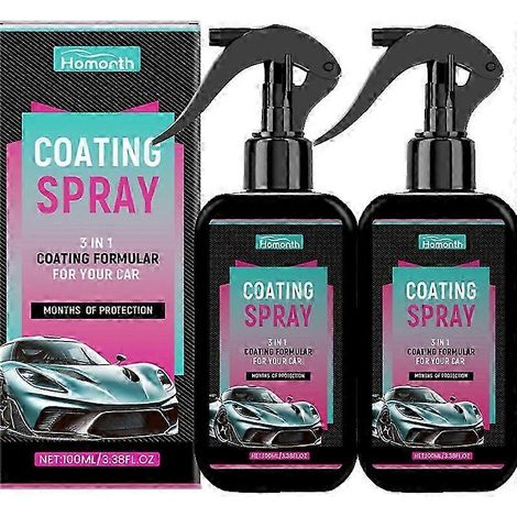 Kit de soin automobile Platinum (1 à 5 pièces), spray de protection pour voitures, protection et brillance durables, application facile sur tous véhicules (2 kits) (1/5)