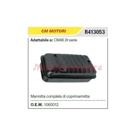 Marmitta silenziatore CMMOTORI motopompa CM46 2°serie R413053