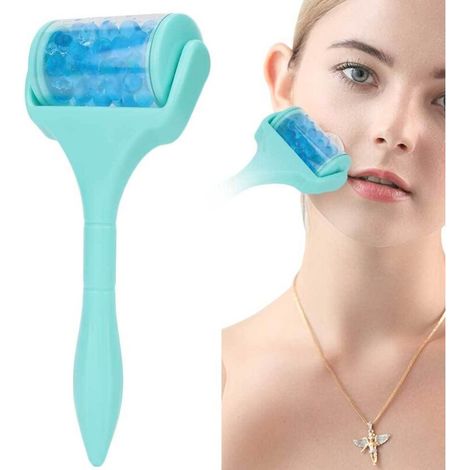 Gua Sha Roller aus blauem Jade für die Gesichts- und Augenkonturmassage