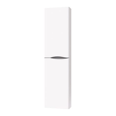 ONDEE ZEN - Colonne salle de bain à suspendre 2DOO - L40cm - Blanc - Livré monté (1/4)