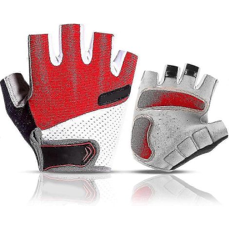 Gants d'aviron résistants sans doigts pour hommes et femmes, pour la pêche, le kayak et la pagaie, taille XL, rouges