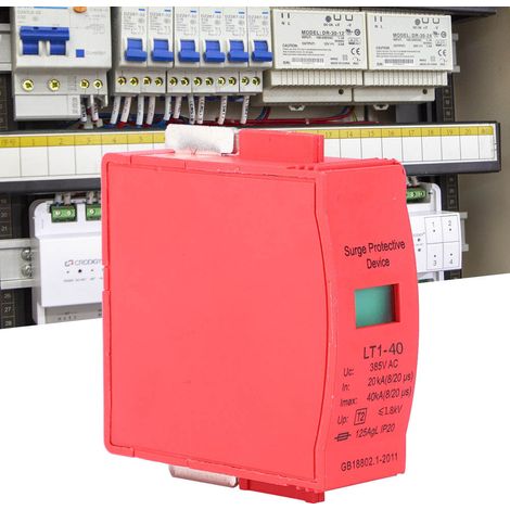 Dispositif de protection contre les surtensions pour usage domestique, parafoudre AC 385V 40KA (1/5)
