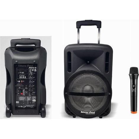MaxTech - Cassa Audio A Batteria Ricaricabile Trolley Woofer 10" Usb Extreme Sound Move 10 - (1/5)