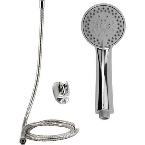 TRADE SHOP - Kit Doccetta Doccino Multigetto Soffione Doccia Bagno Con Laccio 1,8mt Staffa 69328 -