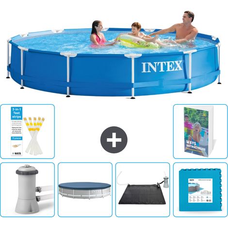 Frame Pool Rund - 366x76 cm - 7-teilig S273