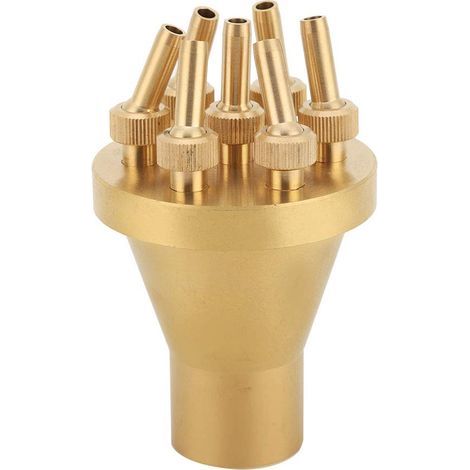 FNPT 1" DN25 Colonne de Buse de Fontaine de Style Droit à 2 Niveaux Multi Direction Jet Fontaine D'étang Tête D'Arroseur de Pulvérisation D'eau Jardin Décorations D'extérieur Accessoires (1/5)