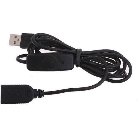 Câble d'alimentation USB pratique avec bouton marche/arrêt, compatible avec la charge 5V3A (1/4)