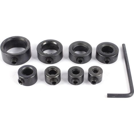Butée de profondeur de perçage avec bague de positionnement, clé Allen, clé polygonale 8 pans. (1/4)