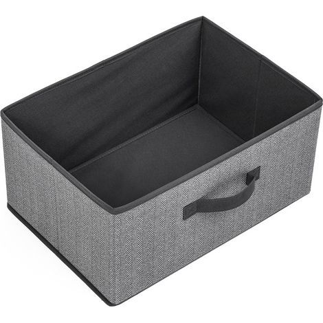 Panier tissu 402820cm n gris foncé chiné - 5five