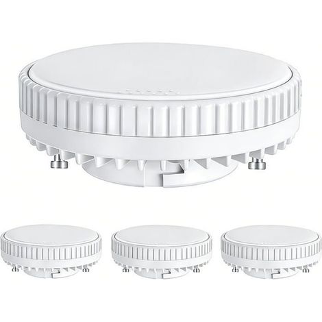Spot LED GX53 9W Blanc Chaud 3000K, 900LM, AC 230V, pour Meuble Cuisine/Armoire, non-dimmable, lot de 4 [Classe énergétique A+] (1/4)