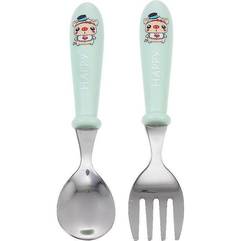 1 Set Baby-Trainingslöffel und -gabel