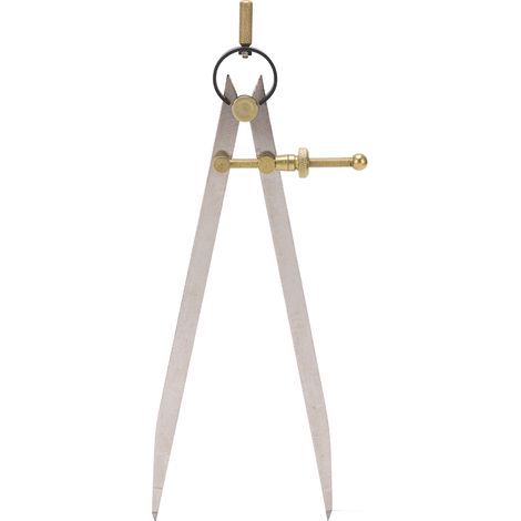 Compas à ailes précis antirouille doré ajustable verrouillable 250mm pour marquage cuir fait main (1/5)