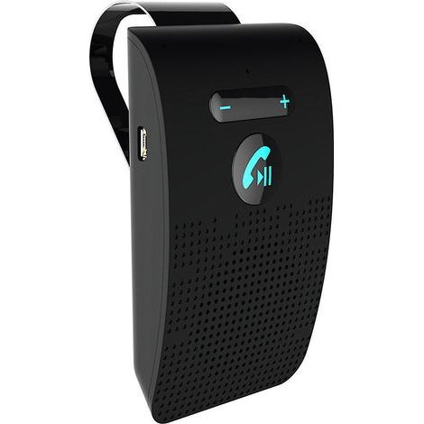 Kit mains libres Bluetooth 5.0 pour voiture avec fixation pare-soleil, kit mains libres sans fil (1/4)