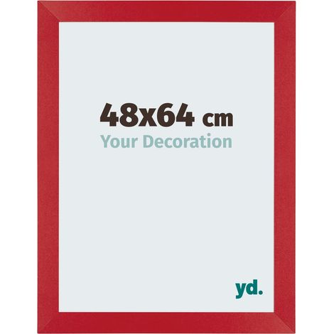 yd. - Cadre photo 48x64 - Rouge - MDF - Mura
