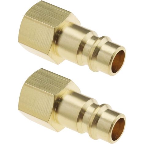 2pcs Raccords à Air Comprimé NW 7.2 avec Filetage Intérieur 1/4" pour Raccord d'air Comprimé Raccords de Tuyaux d'air Compresseur d'air Prise Mâle à Connexion Rapide (1/5)