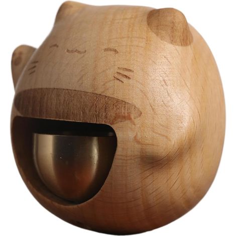 Clochette en Bois pour Commerçant Carillon de Porte, Alerte et Créative Sonnette de Commerçant pour Maison, Boutique, Entrée, Sonnerie d'Arrivée Client, Carillon Bois Design Joyeux (1/5)
