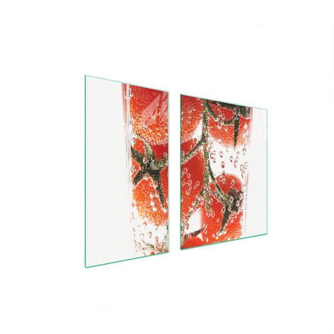 GLASSCHUTZPLATTE FÜR HERD 90x52 TOMATEN (1/5)