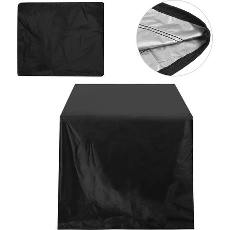 Housse de Protection Imperméable Anti-Taches pour Table et Chaise en Oxford 210D - Dimensions 123x123x74cm - Résistante aux UV et à l'eau (1/5)