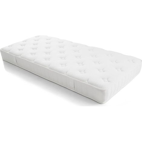 COSTWAY Matelas, Épaisseur 20 cm, Matelas Hybride en Mousse à Ressorts Ensachés Individuels, 7 Zones de Confort, Fermeté Moyenne, Soutien Parfait (90 x 200 cm) (1/5)