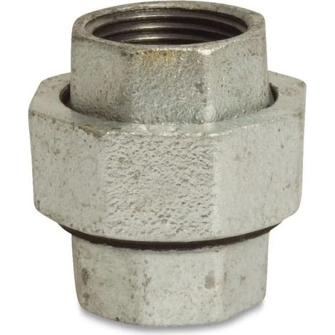 Raccord Fileté Fonte Malléable 3/4'', Union Conique Robuste (1/2)