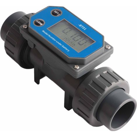 Digitaler Durchflussmesser mit Digitalanzeige, hohe Präzision, schnelle Reaktionszeit, Wasserdurchflusssensor für die landwirtschaftliche Bewässerung (1/5)