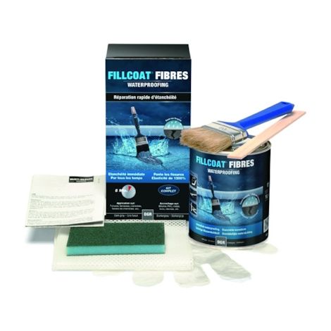 Rust-Oleum – Revêtement d'étanchéité Fillcoat Fibres 1 L – Pour métaux – Résiste aux intempéries – Élastique jusqu'à 1300% (1/2)