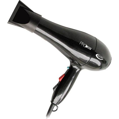 Asciugacapelli Phon 1800W 2 Velocità ECM Pro 2600 Nero