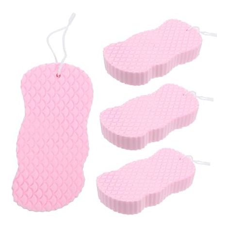 Set di 4 spugne da bagno morbide per bambini e bambine, spugna esfoliante (1/5)