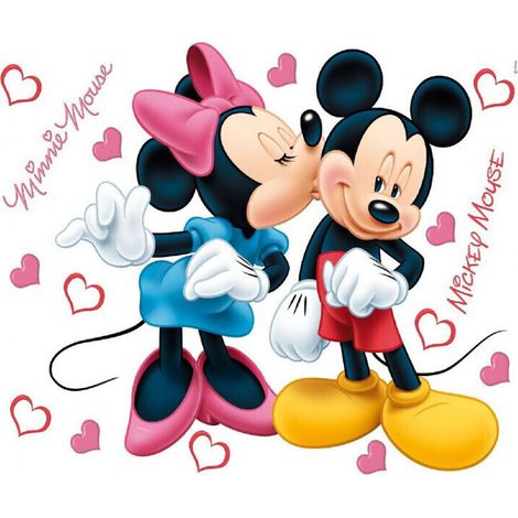 Stickers géant Mickey et Minnie Disney (1/5)