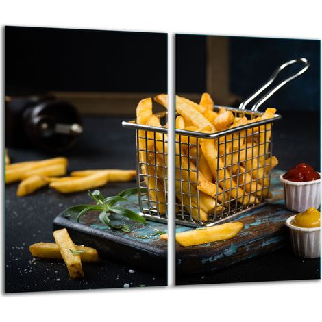 Tagliere in vetro 2x 30x52 patatine fritte (1/5)
