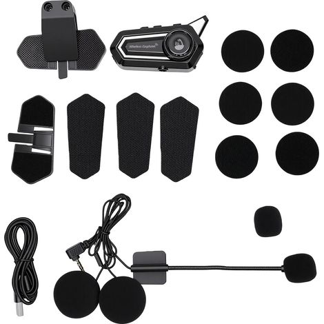 Haut-parleur de casque de moto, double suppression du bruit, étanche, casque de Communication Bluetooth (1/5)
