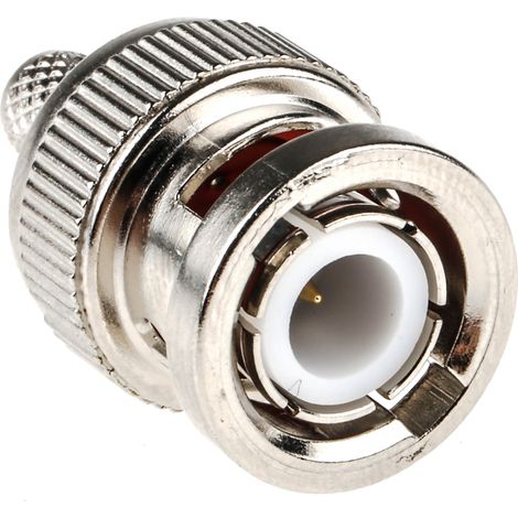 Connecteur coaxial RS PRO Mâle Droit, raccordement A sertir 50O Montage sur câble ( Prix pour 1 ) (1/3)