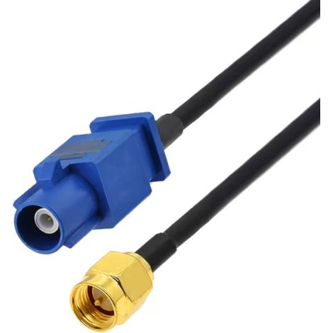 Cavo pigtail Fakra con connettore C/SMA RG174, 20 cm
