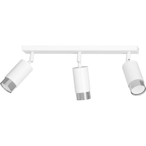 Plafonnier Emibig HIRO 3 spots GU10 blanc/chrome acier (1/5)