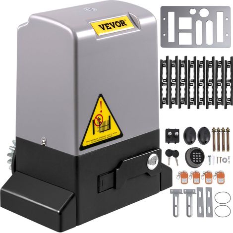 Système automatique de porte coulissante 1800 kg, 8 m avec 4 télécommandes et contrôle par application, moteur électrique inclus (1/5)
