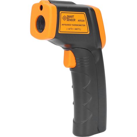 Thermomètre infrarouge à mesure précise, pistolet de température numérique avec écran LCD rétroéclairé pour laboratoire domestique. (1/5)