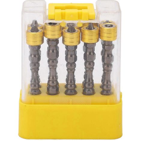 10 Stück 1/4 Zoll magnetische Schraubendreherbits, doppelseitig, Sechskantschaft, Kreuzkopf, aus legiertem Stahl