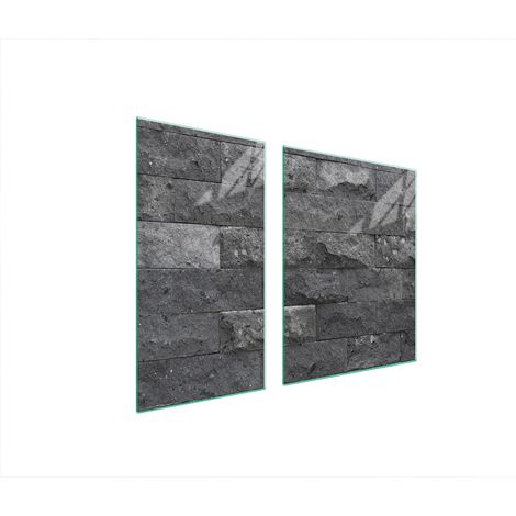PIASTRA PROTETTIVA IN VETRO PER STUFA 90x52 MATTONE (1/5)