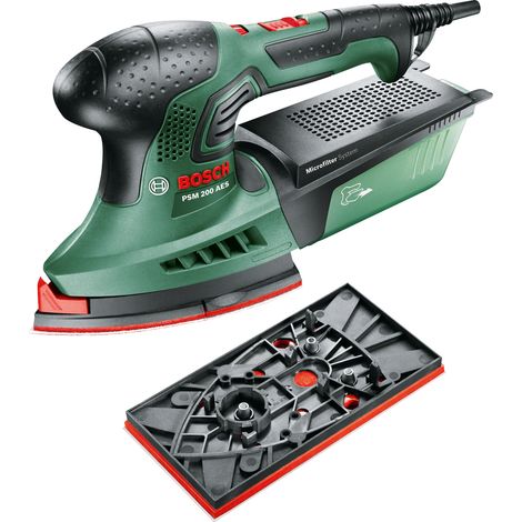 Bosch Ponceuse Multi PSM 200 AES + plateau rectangle