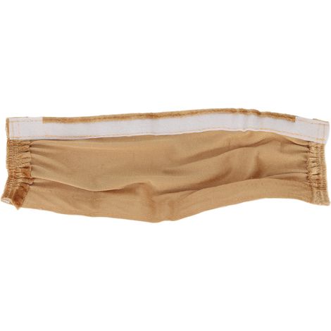 Couvercle de cordon et de chaîne, bande de boucle de crochet en flanelle, fermeture pour fils d'éclairage de lustre, Beige