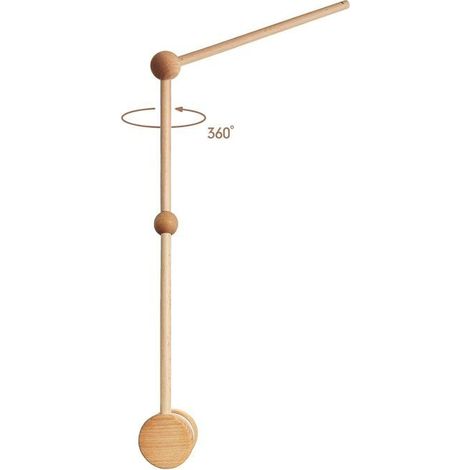 Support mobile pour lit bébé, support mobile en bois pour table à langer (1/3)