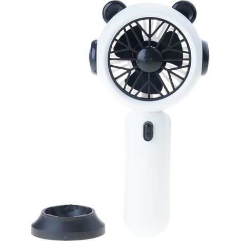 Mini-ventilateur pratique,3vitesse,Recharge USB,Batterie intégrée, autonomie ultra-longue.Pour la maison les voyages,(blanc) (1/5)