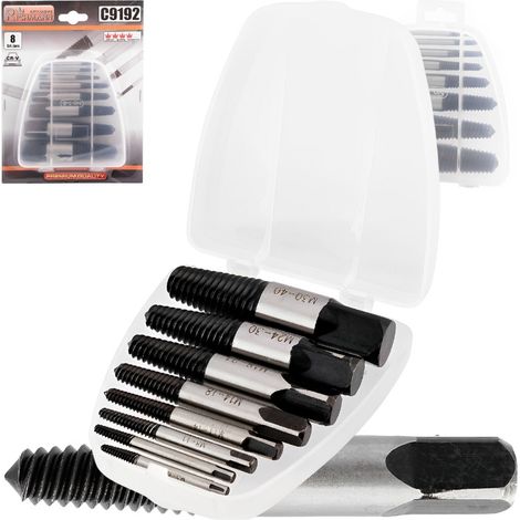 JUEGO DE EXTRACTORAS PARA TORNILLOS ROTOS Y DAÑADOS M3 - M50