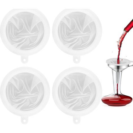 4 Pièces 100/200/300/400 Filtre à Tamis Fin Filtre Alimentaire de Maille Passoire Alimentaire en Nylon Filtre à Tamis de Cuisine pour Jus Lait Vin Confiture (1/5)