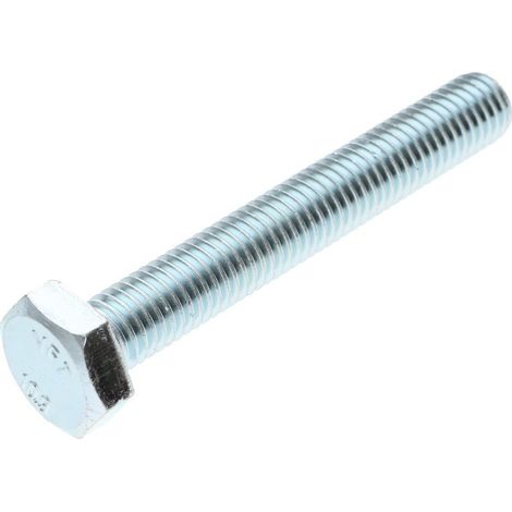 Vis métaux Tête hexagonale TH M12X90 Classe 10.9 Acier zingué-1 pièce