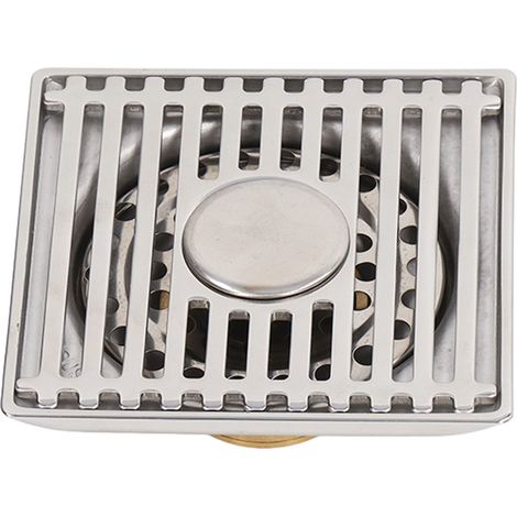 Bouche d'égout carrée anti-odeurs et insectes, grand débit pour salle de bain, toilette, balcon, eaux peu profondes, traitement électrolytique.