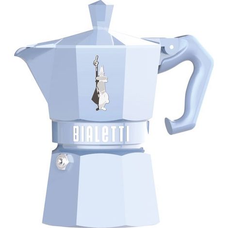 Italienische kaffeemaschine für 3 tassen, hellblau - Bialetti - 0009061