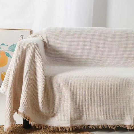 (180x260 cm)Couvre-lit,Couverture de salon en coton,Couverture pratique comme couverture de canapé ou couverture de canapé,Bed Throw Blanket (1/5)
