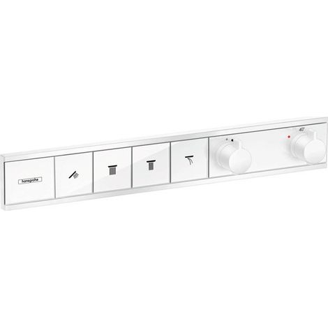 Module thermostatique RainSelect encastréavec 4 fonctions blanc mat