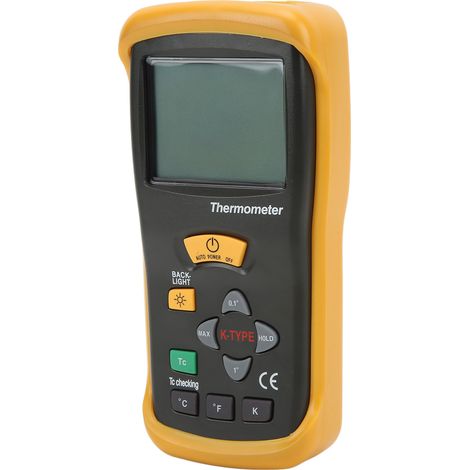 DT-610B Hochpräzisions-Elektronikthermometer, Thermoelement mit Sonde, Hochtemperaturmessung, präzises industrielles Kontrollinstrument. (1/5)